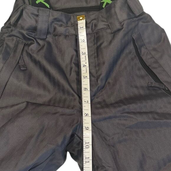 XMTN Kids XS 5/6 Snow Bib Pants Removable Straps Gaiter Cuffs Winter Gray - Picture 6 of 16